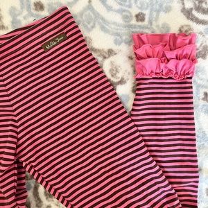 Matilda Jane ruffle leggings size 8 -EUC